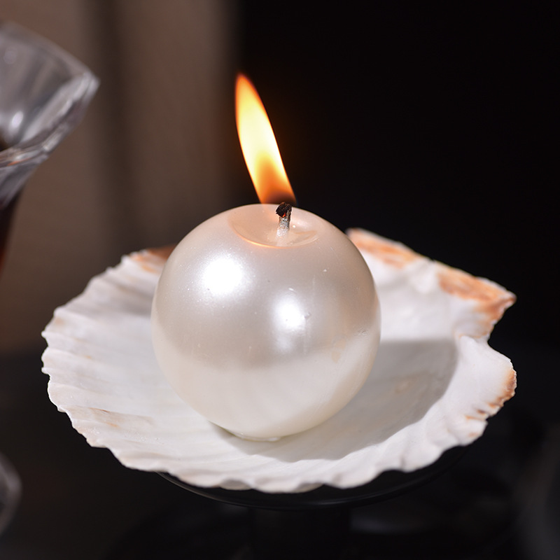 Candle Holder Decor - شموع أنيقة على شكل كرات لؤلؤية